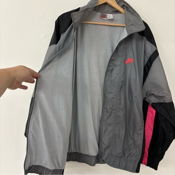 VTG 90s Nike Colorblock Windbreaker Jacket Women’s XL Packable Streetwear Sporty - Picture 7 of 8
